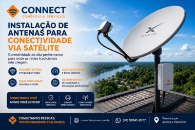 INSTALAÇÃO DE ANTENAS VIA SATÉLITE